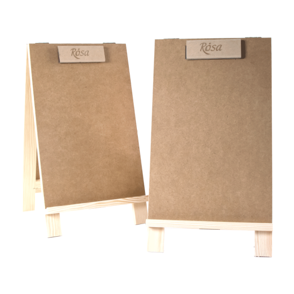 Мольберт настільний Хлопушка сосна 22х23х38см мак висота полотна 30см ROSA Studio