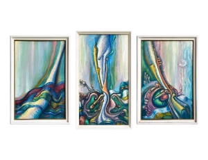 Painting Abstraction triptych, artist Burda Yaroslav