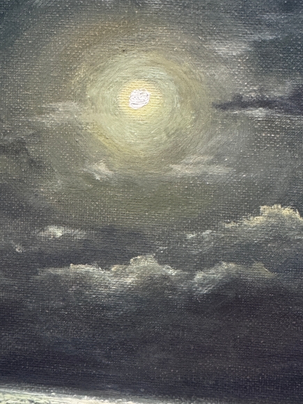 Painting Luminous Night, artist Tetiana Matviiuk
