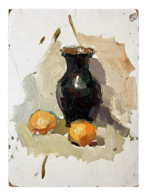 Painting Still life with oranges, artist Mikhail Kokin Painting Still life with oranges, artist Mikhail Kokin