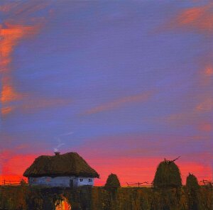 Painting Near the House, artist Kuzmenko Igor