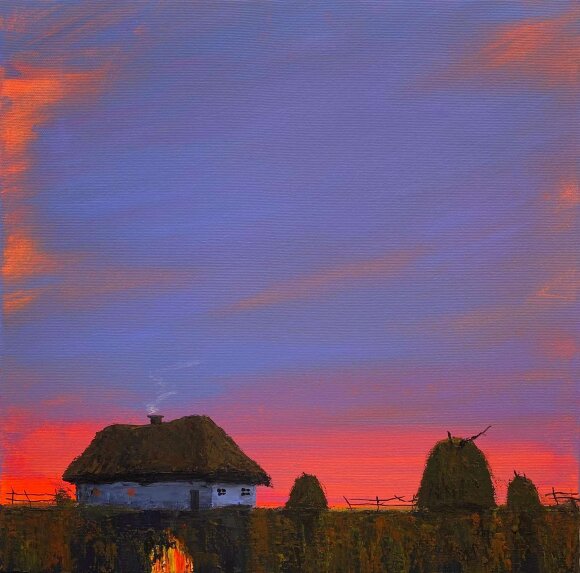 Painting Near the House, artist Kuzmenko Igor