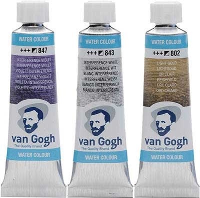 Краска акварельная Van Gogh (847) Интерферентная фиолетовая туба 10 мл Royal Talens