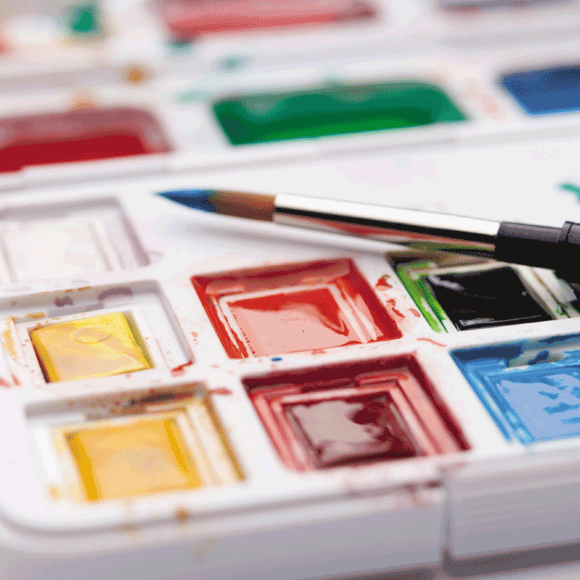 Набор акварельных красок VAN GOGH Pocket box 12 кювет+кисти Royal Talens