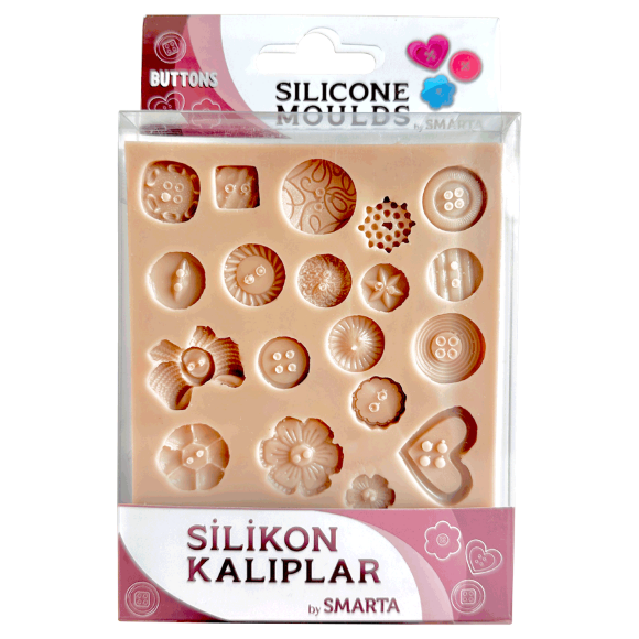 Силиконовый молд Пуговицы Smarta
