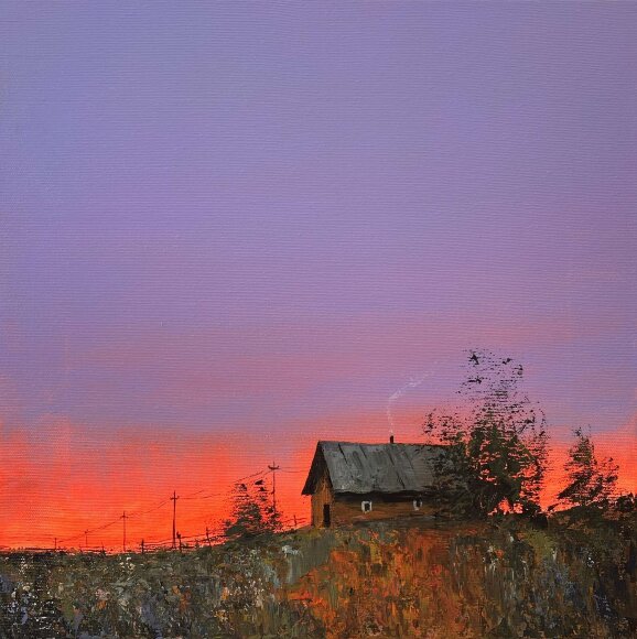 Painting Evening sky, artist Igor Kuzmenko