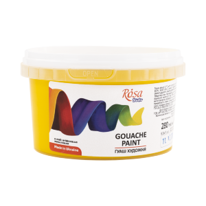 Краска гуашевая Желтая светлая (902) 280 мл ROSA Studio