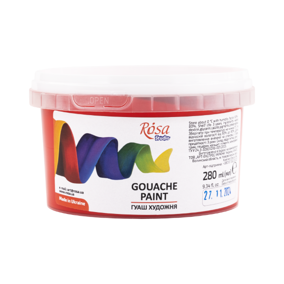 Краска гуашевая Желтая светлая (902) 280 мл ROSA Studio Краска гуашевая Желтая светлая (902) 280 мл ROSA Studio