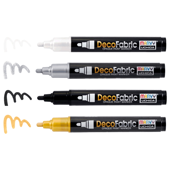 Маркер для росписи Белый односторонний 223 DecoFabric Marvy