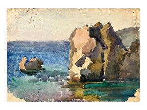 Акварель У моря, художник Кокин Михаил Акварель У моря, художник Кокин Михаил