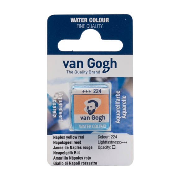 Краска акварельная Van Gogh (278) Пирольный оранжевый кювета Royal Talens