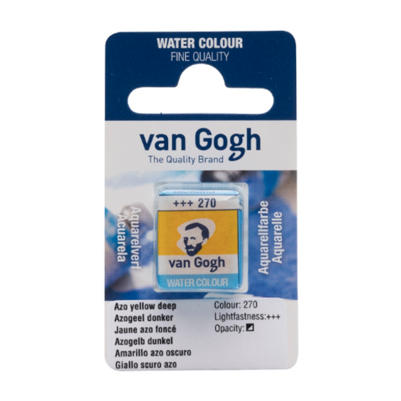 Краска акварельная Van Gogh (278) Пирольный оранжевый кювета Royal Talens