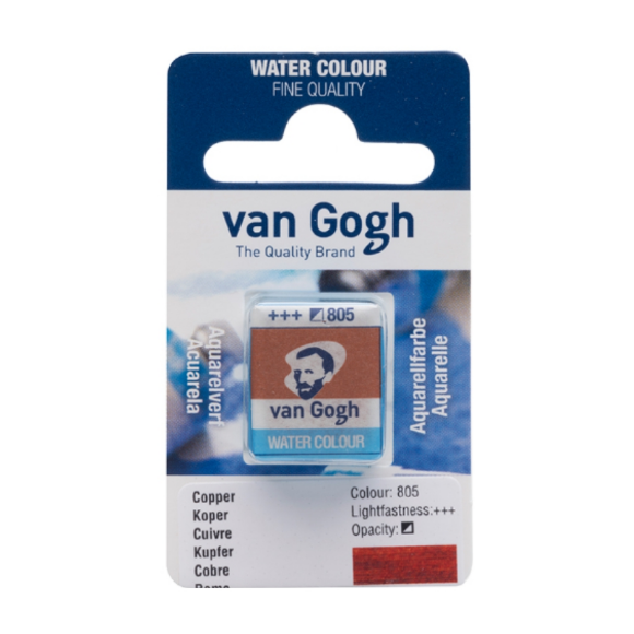 Краска акварельная Van Gogh (278) Пирольный оранжевый кювета Royal Talens