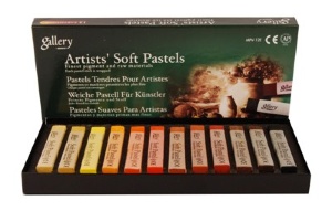 Пастель сухая профессиональная мягкая 12цв ЗЕМЛЯ MPV-12Е MUNGYO