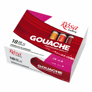 Набор красок гуашевых 18х20мл ROSA Gallery