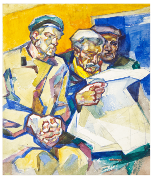 Акварель Последние новости, художник Туранский Александр - продано