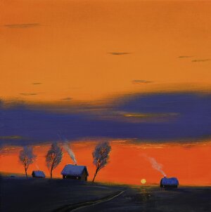 Картина Сочельник, художник Кузьменко Игорь