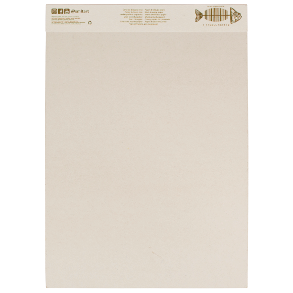 Склейка для спиртовых чернил PRO CREATE А4 155г/м2 10л черный SM-LT Art Склейка для спиртовых чернил PRO CREATE А4 155г/м2 10л черный SM-LT Art