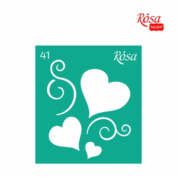 Трафарет многоразовый самоклеящийся №41 9×10см Love ROSA Talent Трафарет многоразовый самоклеящийся №41 9×10см Love ROSA Talent
