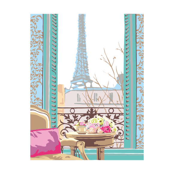 Картина по номерам "Завтрак в Париже" ROSA START Картина по номерам "Завтрак в Париже" ROSA START