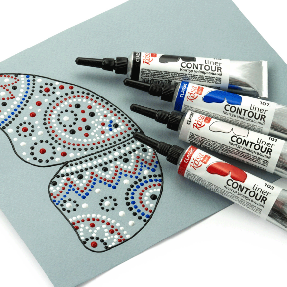 Набор контуров универсальных классического цвета 4х20 мл ROSA Talent