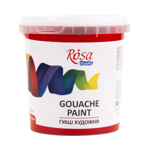 Краска гуашевая Красная (906) 500 мл ROSA Studio
