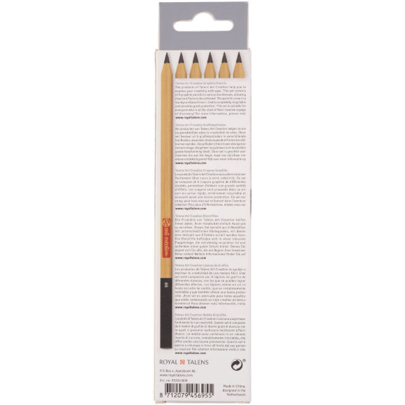 Набор графитовых карандашей Talens Art Creation 6шт картон Royal Talens Набор графитовых карандашей Talens Art Creation 6шт картон Royal Talens