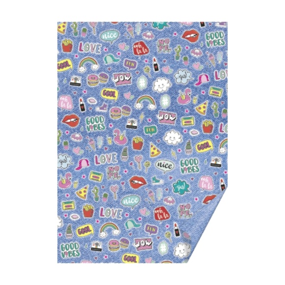 Бумага с рисунком "Patches", 50*70см, 300г/м2, Heyda