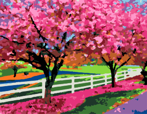 Картина по номерам "Весенний день" ROSA START