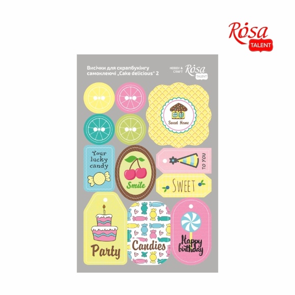 Вырубки для скрапбукинга самокл. "Cake delicious" 2
