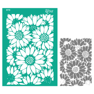 Трафарет многоразовый самоклеящийся №073 Фоновый А4 (21×29,7см) ROSA TALENT