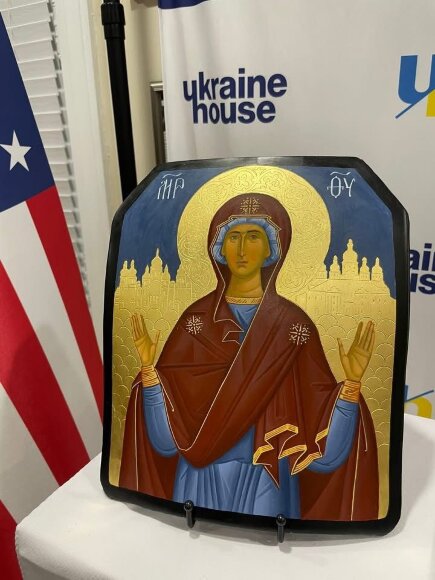 Icon Virgin Mary, artist Okhotskyi Andrii