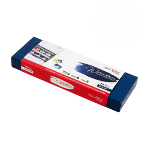 Набор акварельных красок CLASSIC металлический пенал Индиго 14цв. х 2,5мл кювета ROSA Gallery