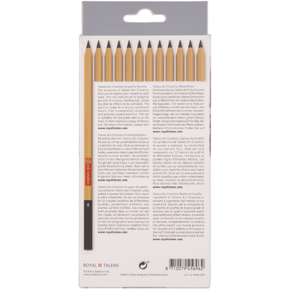 Набор графитовых карандашей Talens Art Creation 12шт картон Royal Talens