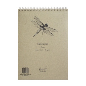 Альбом для эскизов на спирали AUTHENTIC 80г/м2 70л кремовый цвет SM-LT Art