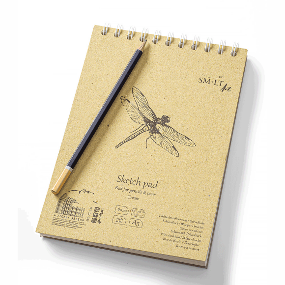 Альбом для эскизов на спирали AUTHENTIC 80г/м2 70л кремовый цвет SM-LT Art Альбом для эскизов на спирали AUTHENTIC 80г/м2 70л кремовый цвет SM-LT Art