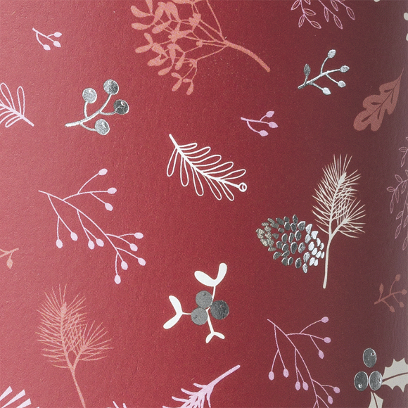 Бумага с рисунком "Веточки" Красная односторонняя 21х29,7см 300г/м2 Heyda
