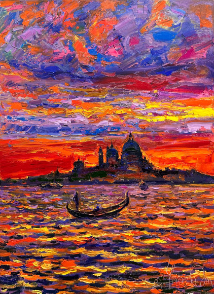 Painting Evening in Venice, artist Chebotaru Andrey - sold