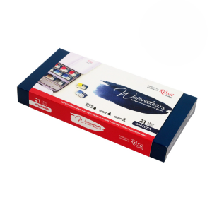 Набор акварельных красок CLASSIC металлический пенал Индиго 21цв. х 2,5мл кювета ROSA Gallery