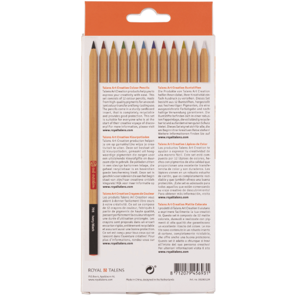 Набор цветных карандашей Talens Art Creation 12шт картон Royal Talens