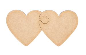 Заготовка Два сердца 14 2шт МДФ ROSA Talent