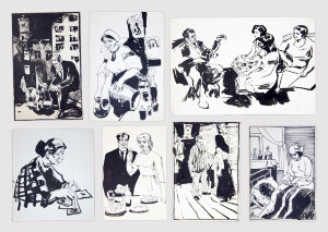 Рисунки Туранского Александра, 7 шт. - продано