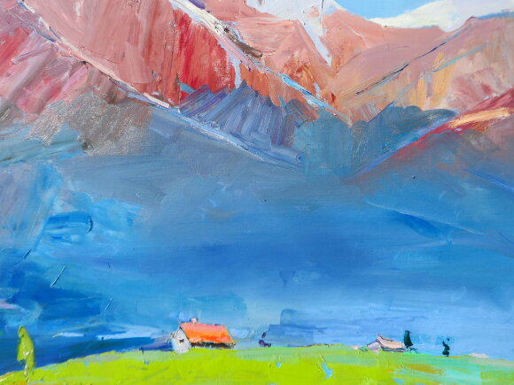 Картина Альпы, художник Дулин Егор