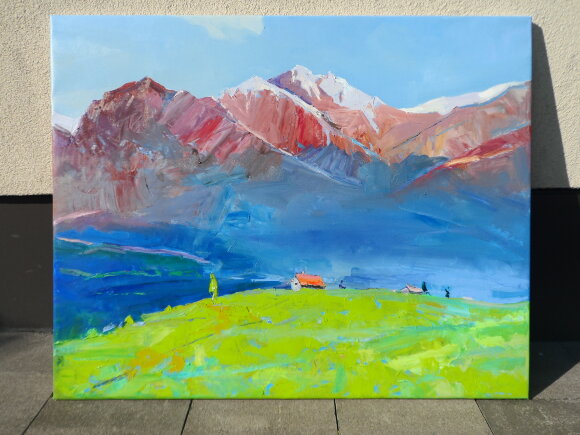 Картина Альпы, художник Дулин Егор