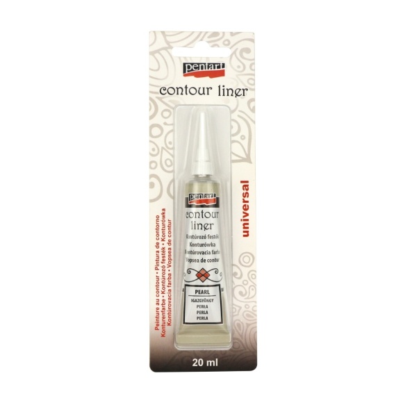 Контур универсальный Баклажановый с блестками 20 мл Pentart