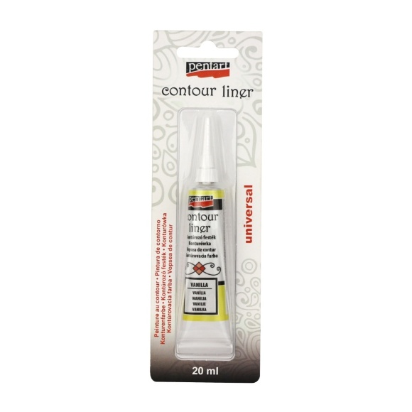 Контур универсальный Баклажановый с блестками 20 мл Pentart