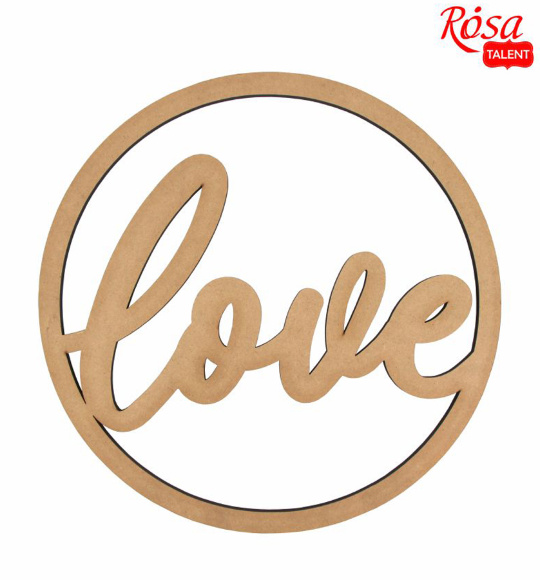 Заготовка надпись „Love“ МДФ 30х30см ROSA TALENT Заготовка надпись „Love“ МДФ 30х30см ROSA TALENT