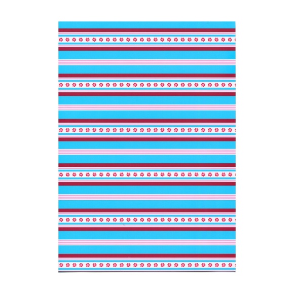 Бумага с рисунком "Цветочные ленты" А4(21х29,7см) 300г/м2 Heyda