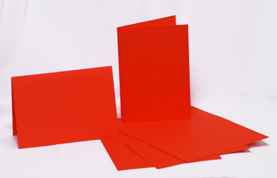 Набор листовочных заготовок 5 шт 10,3×7 см №9 красный 220г/м2 ROSA Talent