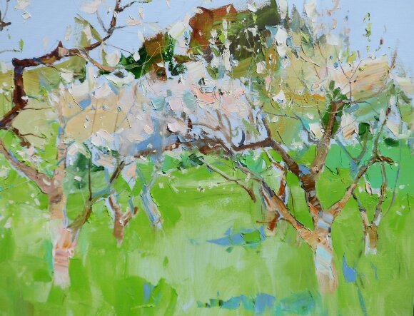 Картина Сад яблонь, художник Дулин Егор